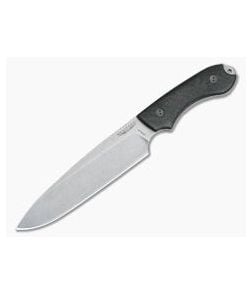 Bradford Knives Guardian6 Sabre Stonewashed 3V 3D Carbon Fiber - BK-6S-116 1
