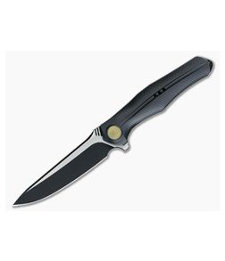 WE Knife Co 702D Integral Black Ti Black Stonewash Satin M390 - WE-702D 1