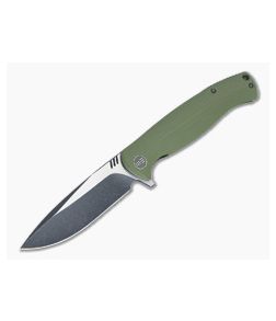 WE Knife Co 703A Flipper Green G10 Black Stonewash-Satin D2 - WE-703A 1