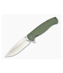 WE Knife Co 703B Flipper Green G10 Satin D2 - WE-703B 1