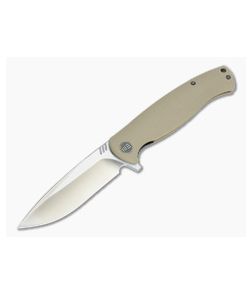 WE Knife Co 703D Flipper Tan G10 Satin D2 - WE-703D 1