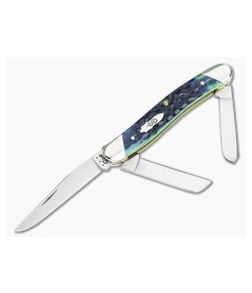 Case Medium Stockman Slanted Bolster Jigged Hunter Green Bone - CA-70492 1