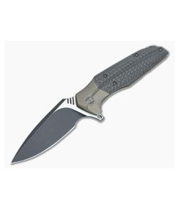 WE Knife Co Nitida 707C Bronze Titanium Flipper Carbon Fiber Black SW S35VN - WE-707C 1