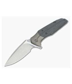 WE Knife Co Nitida 707D Bronze Titanium Flipper Carbon Fiber Stonewashed S35VN - WE-707D 1