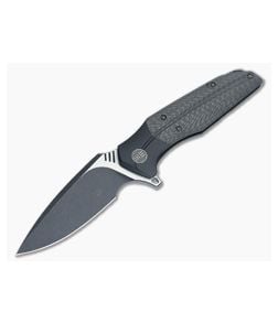 WE Knife Co Nitida 707E Black Titanium Flipper Carbon Fiber Black SW S35VN - WE-707E 1