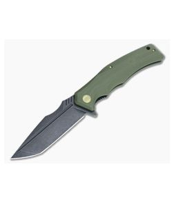 WE Knife Co Thraex 709A Flipper Green G10 Black Stonewash D2 - WE-709A 1