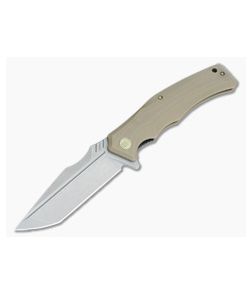WE Knife Co Thraex 709D Flipper Tan G10 Stonewash D2 - WE-709D 1