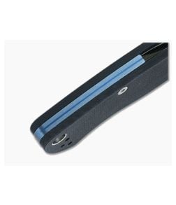 Flytanium Titanium Backspacer for Spyderco ParaMilitary 2 - Blue - FLY-70B 1