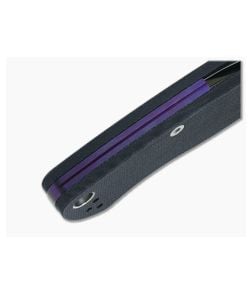 Flytanium Titanium Backspacer for Spyderco ParaMilitary 2 - Purple - FLY-70P 1