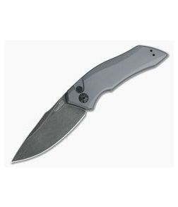 Kershaw Launch 1 Grey Aluminum BlackWash Automatic Knife 7100GRYBW - KS-7100GRYBW 1