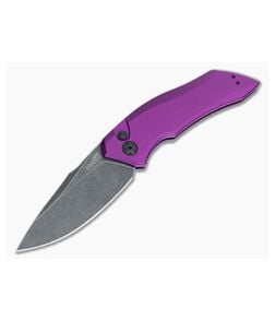 Kershaw Launch 1 Purple Aluminum BlackWash Automatic Knife 7100PURBW - KS-7100PURBW 1