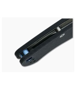 Flytanium Titanium Lanyard Tube for Spyderco ParaMilitary 2 - Blue - FLY-71B 1