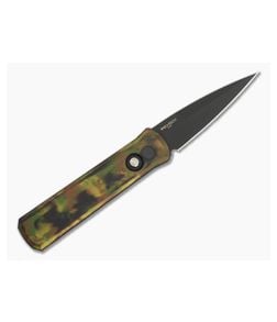 Protech Godson Auto Left Hand Woodland Camo Black DLC - PT-721-LH-WOODLAND 1