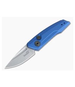Kershaw Launch 9 Blue Stonewashed Drop Point California Legal Automatic Knife 7250BLUSW - KS-7250BLUSW 1