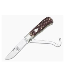 Great Eastern #72 Range Rider Hoof Pick Stained Jigged Muslin Micarta - GEC-725224HP-SJMM 1