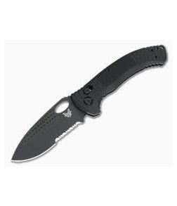 Benchmade Aileron 737SBK Tactical Aviation Black Serrated S30V AXIS Lock Folder - BM-737SBK 1