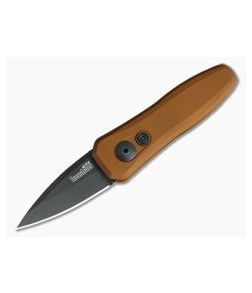 Kershaw Launch 4 Mini Earth Brown Aluminum Black DLC Automatic Knife 7500EBBLK - KS-7500EBBLK 1
