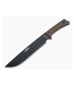 Kabar Jarosz Choppa Black 1095 Brown Ultramid Fixed Blade Knife 7507 - KA-7507 1