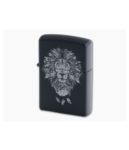 Zippo Lighter Aztec Lion Matte Black Windproof Lighter 77418 - ZI-77418 1