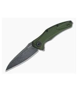 Kershaw Bareknuckle Olive Green BlackWash Sub-Frame Lock KVT Bearing Flipper 7777OLBW - KS-7777OLBW 1