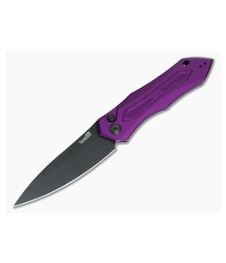 Kershaw Launch 6 Purple Aluminum Black DLC Automatic Knife 7800PURBLK - KS-7800PURBLK 1