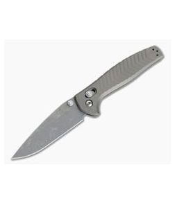 Benchmade 781 Anthem Blasted Titanium Integral Dark Stonewash CPM-20CV AXIS Lock Folder - BM-781 1