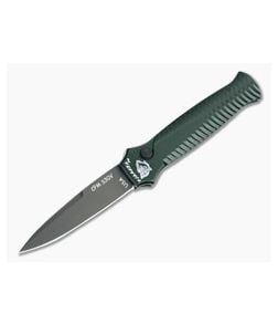 Piranha P7 Miniguard Tactical PVD S30V Green Button Lock Automatic - PRN-7GT 1