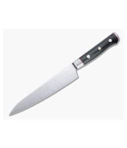 Mcusta Zanmai Classic Pro Petty 150 mm VG10/Damascus Black Pakkawood Kitchen Knife HFB-8002D - MC-HFB-8002D 1