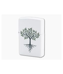 Zippo Windproof Lighter Tree of Life Matte White 80232 - ZI-80232 1