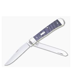 Case Trapper Smooth Purple Curly Maple Wood Slip Joint Folder 80540 - CA-80540 1