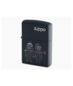 Zippo Lighter Never Leave You Love Skeletons Matte Black Windproof Lighter 80767 - ZI-80767 1