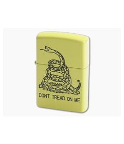 Zippo Lighter "Dont Tread On Me" Matte Yellow Windproof Lighter 80900 - ZI-80900 1