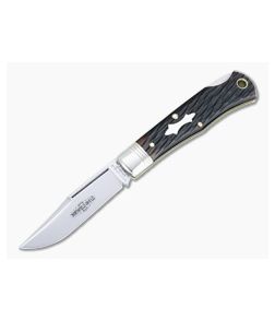 Northfield UN-X-LD #83 Tascosa Dark Brewed Jigged Bone Lock Back Folding Knife 831121LB - GEC-831121LB-DBJB 1