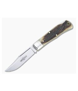Northfield UN-X-LD #83 Tascosa Sambar Stag Lock Back Folding Knife 831121LB - GEC-831121LB-SS-02 1