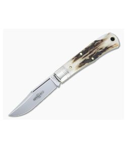 Northfield UN-X-LD #83 Tascosa Sambar Stag Lock Back Folding Knife 831121LB-07 - GEC-831121LB-SS-07 1