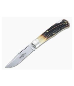 Northfield UN-X-LD #83 Tascosa Sambar Stag Lock Back Folding Knife 831121LB-08 - GEC-831121LB-SS-08 1