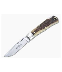 Northfield UN-X-LD #83 Tascosa Sambar Stag Lock Back Folding Knife 831121LB-09 - GEC-831121LB-SS-09 1