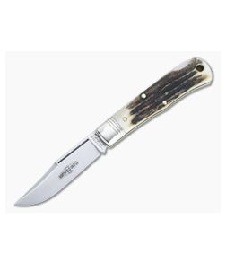 Northfield UN-X-LD #83 Tascosa Sambar Stag Lock Back Folding Knife 831121LB-10 - GEC-831121LB-SS-10 1