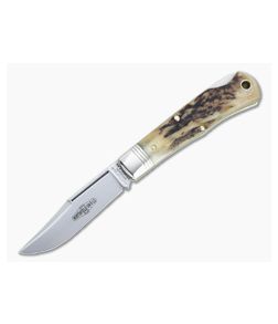 Northfield UN-X-LD #83 Tascosa Sambar Stag Lock Back Folding Knife 831121LB-13 - GEC-831121LB-SS-13 1