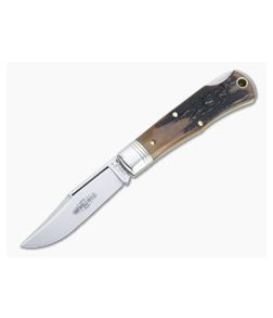Northfield UN-X-LD #83 Tascosa Sambar Stag Lock Back Folding Knife 831121LB - GEC-831121LB-SS 1