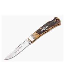 Northfield #83LB Drop Pt Tascosa Natural Stag Serialized - GEC-835115LB-NS-S 1