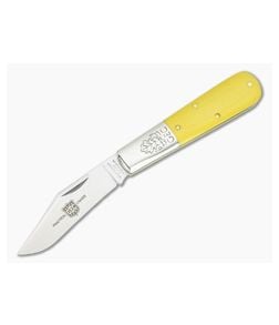 Great Eastern #86 Boomtown Barlow SS Yellow Linen Micarta - GEC-861125SS-YLM 1