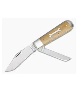 Tidioute #86 PPP Oil Field Jack Two-Blade Natural Canvas Micarta - GEC-861219-NCM 1
