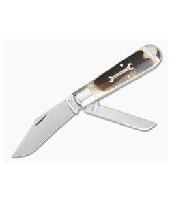 Tidioute #86 PPP Oil Field Jack Two-Blade Natural Oily Creek Bone - GEC-861219-NOCB 1