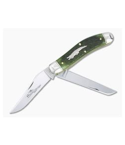 Northfield UN-X-LD #88 Bayou Trapper Swamp Green Jigged Bone Slip Joint Folder - GEC-888222-SGJB 1