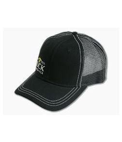 Buck Knives Yellow Anvil Logo Black Mesh Adult Hat 89122 - BU-89122 1