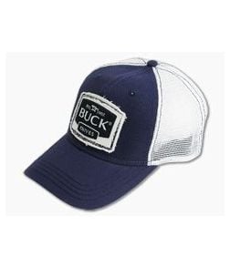 Buck Knives Navy Logo Patch Mesh Adult Hat 89123 - BU-89123 1