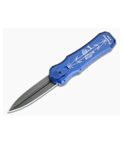 Piranha P8 Excalibur Tactical PVD 154CM Blue Double Action OTF Automatic - PRN-8BT 1