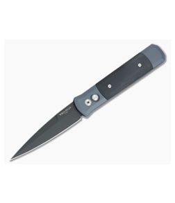 Protech Godfather Special Grey Handle Black G10 Inlays 900BT - PT-900BT 1
