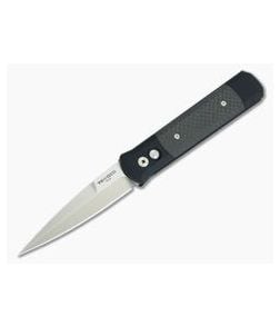 Protech Knives Godfather Satin Plain Edge Carbon Fiber Inlays 901 - PT-901 1